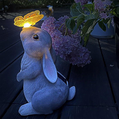 Skorter | Solar Powered Rabbit & Butterfly Statue