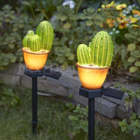 Skorter | Solar-Powered Cactus Candle Holder