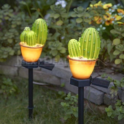 Skorter | Solar-Powered Cactus Candle Holder