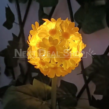 Skorter | Solar Powered Chrysanthemum Flower Stake Light