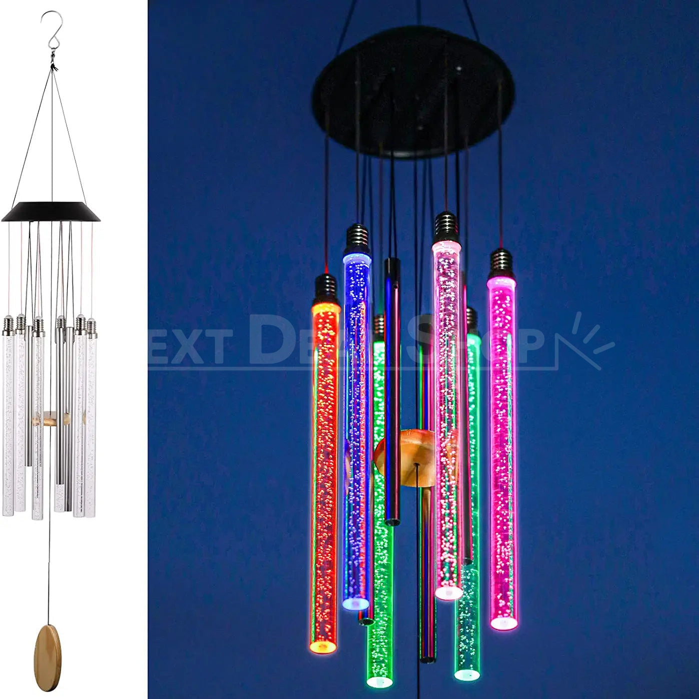 Skorter | Solar-Powered Colorful Wind Chime Light
