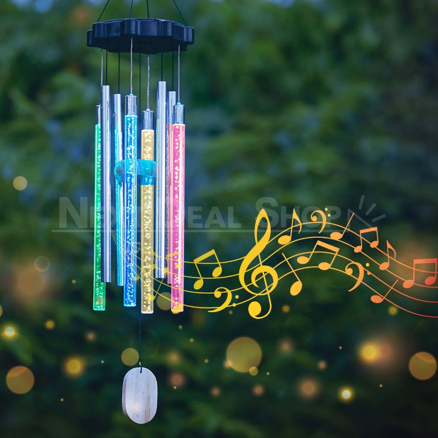 Skorter | Solar-Powered Colorful Wind Chime Light