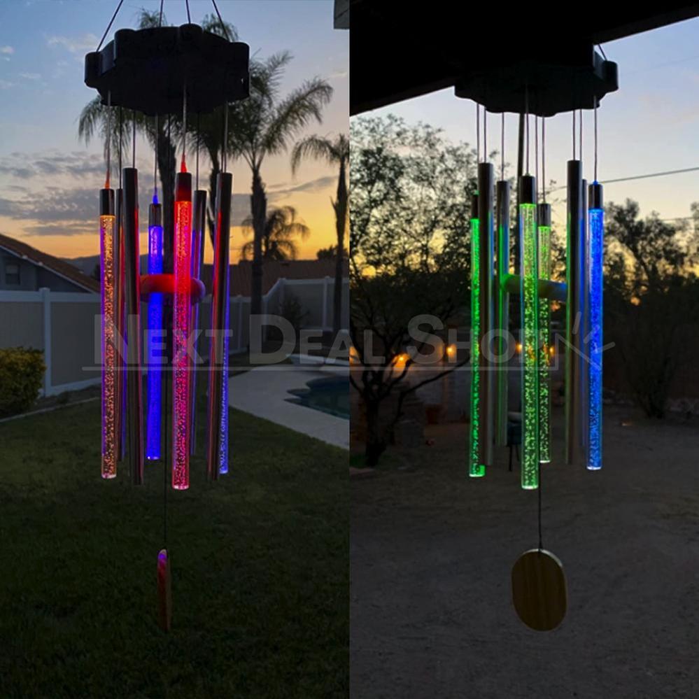 Skorter | Solar-Powered Colorful Wind Chime Light