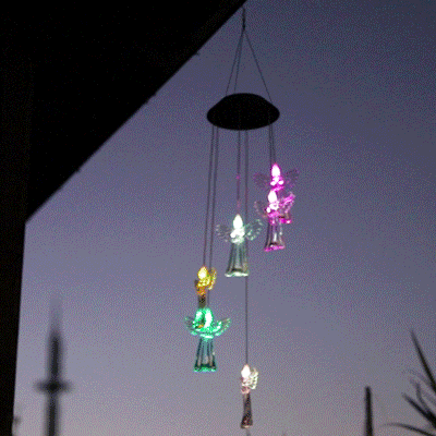 Skorter | Solar-powered hanging angel light