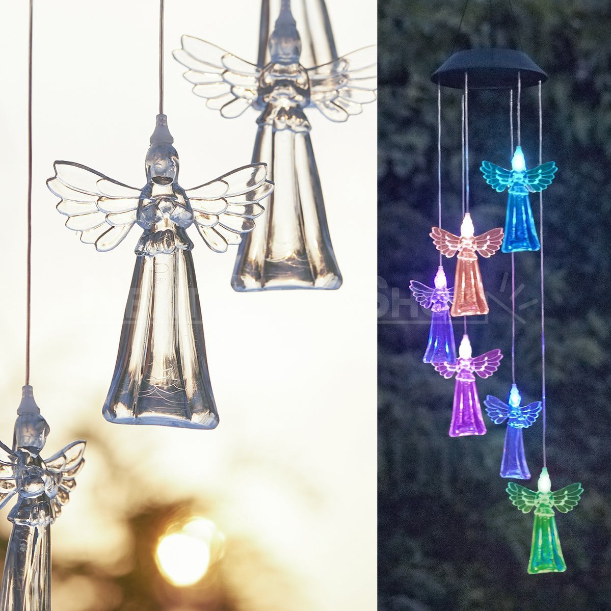 Skorter | Solar-powered hanging angel light