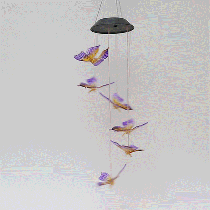 Skorter | Solar powered hanging butterfly lights