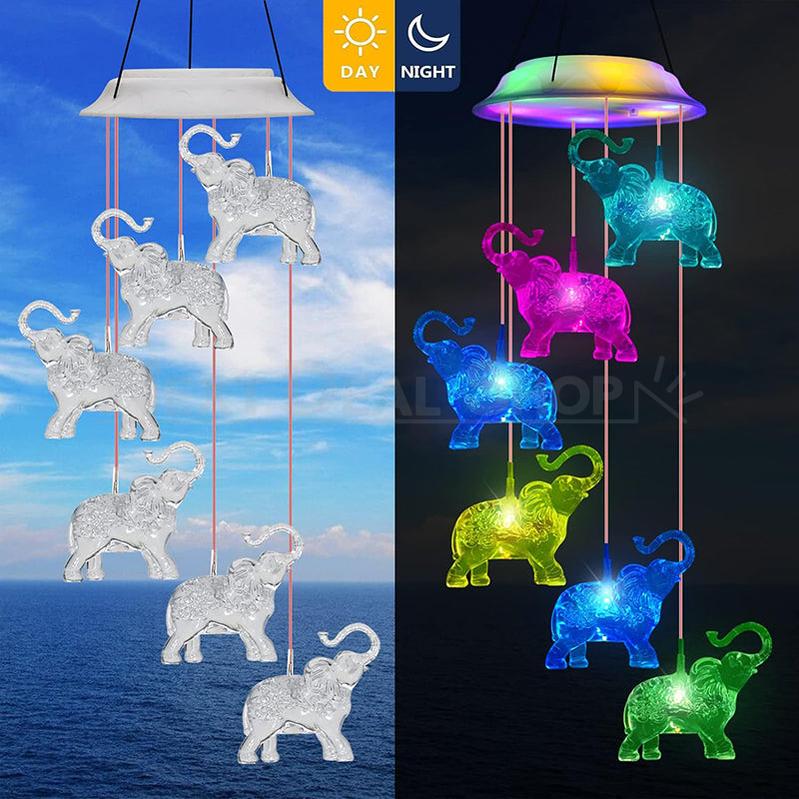 Skorter | Solar-powered hanging elephant light