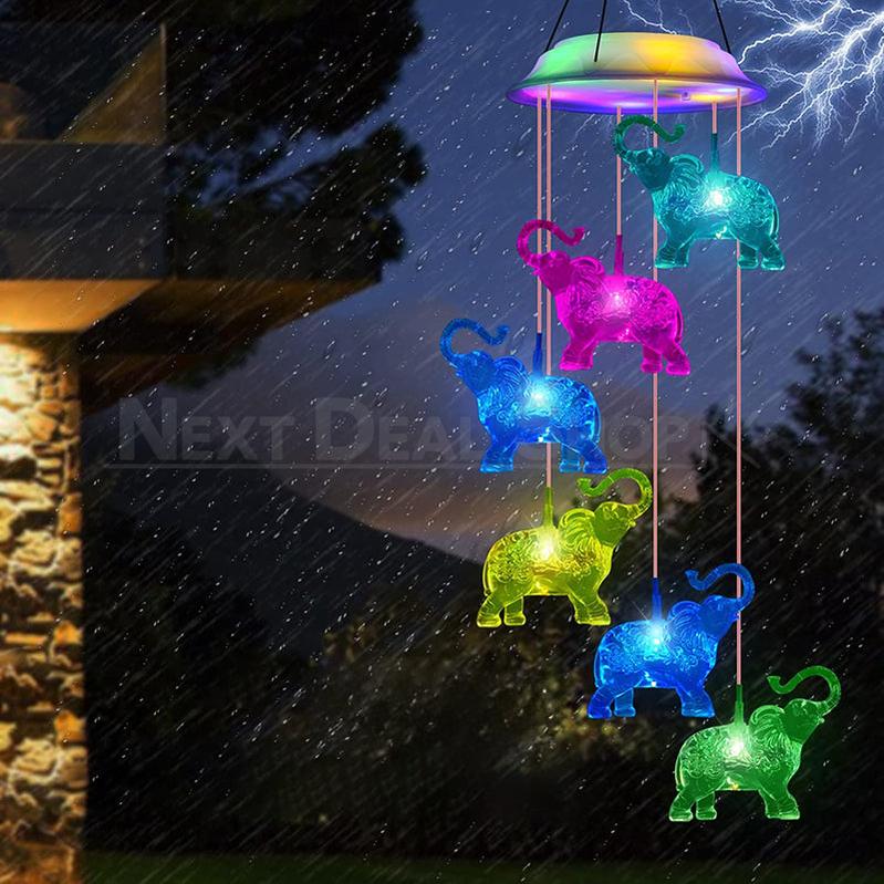 Skorter | Solar-powered hanging elephant light