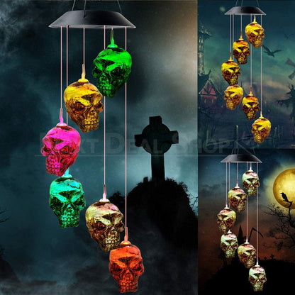 Skorter | Solar Powered Hanging Skull Light