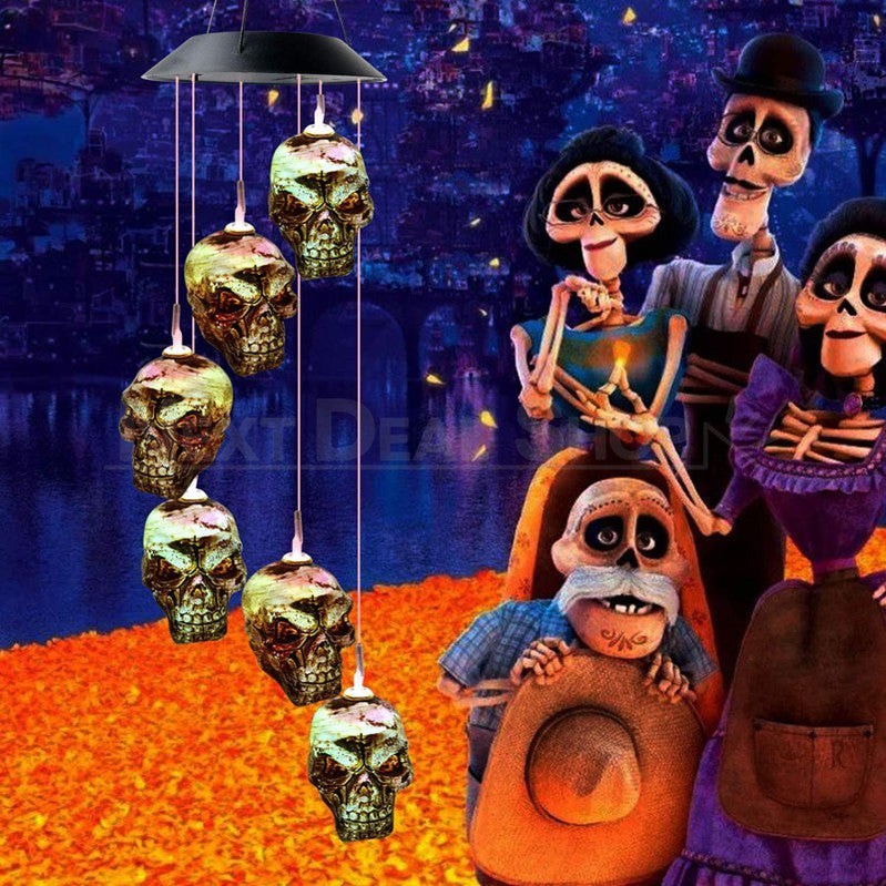 Skorter | Solar Powered Hanging Skull Light