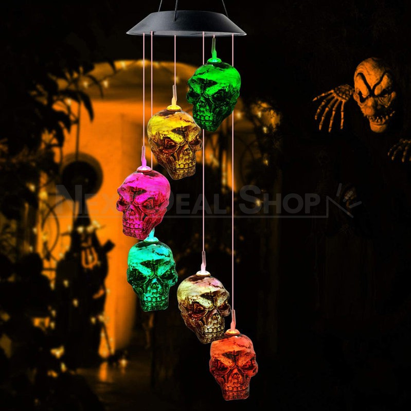 Skorter | Solar Powered Hanging Skull Light