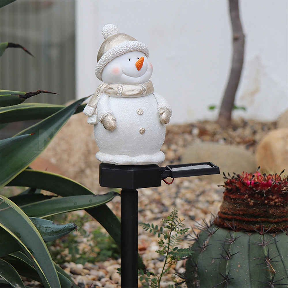 Skorter | Solar Powered Snowman Garden Stake