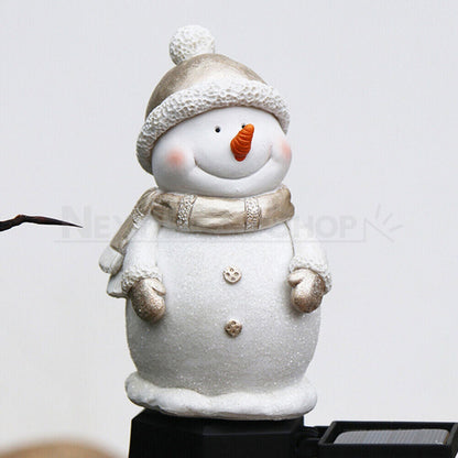 Skorter | Solar Powered Snowman Garden Stake
