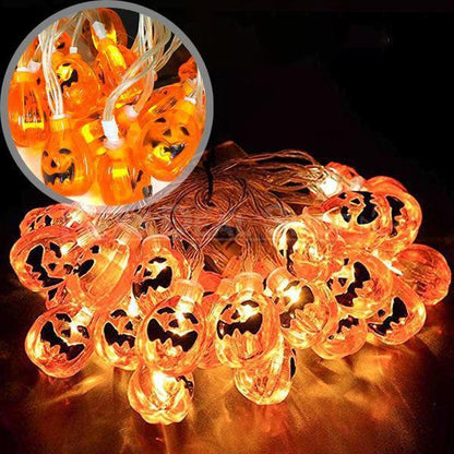 Skorter | Solar Powered Halloween Jack-O-Lantern String Lights