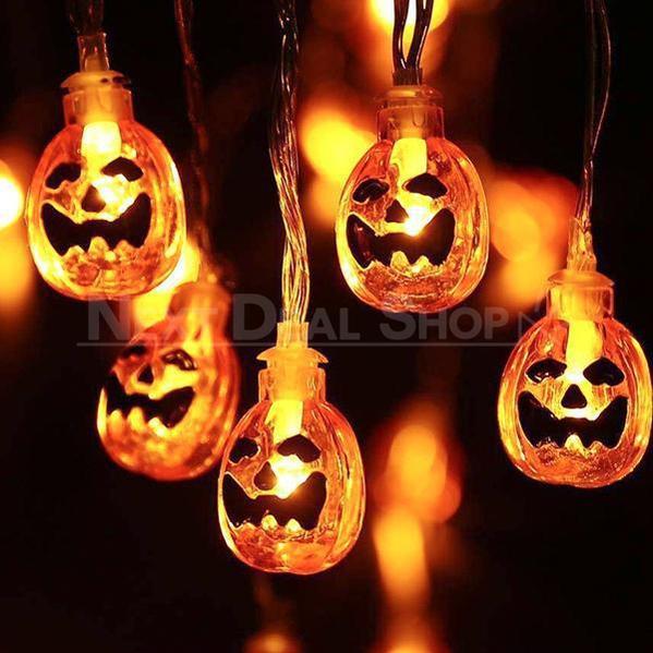 Skorter | Solar Powered Halloween Jack-O-Lantern String Lights