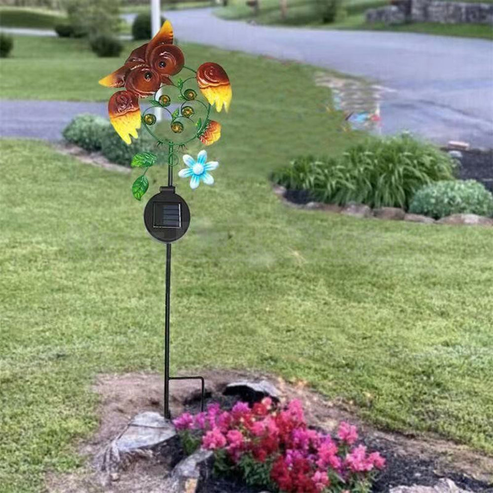 Skorter | Solar-Powered Iron Owl Garden Light