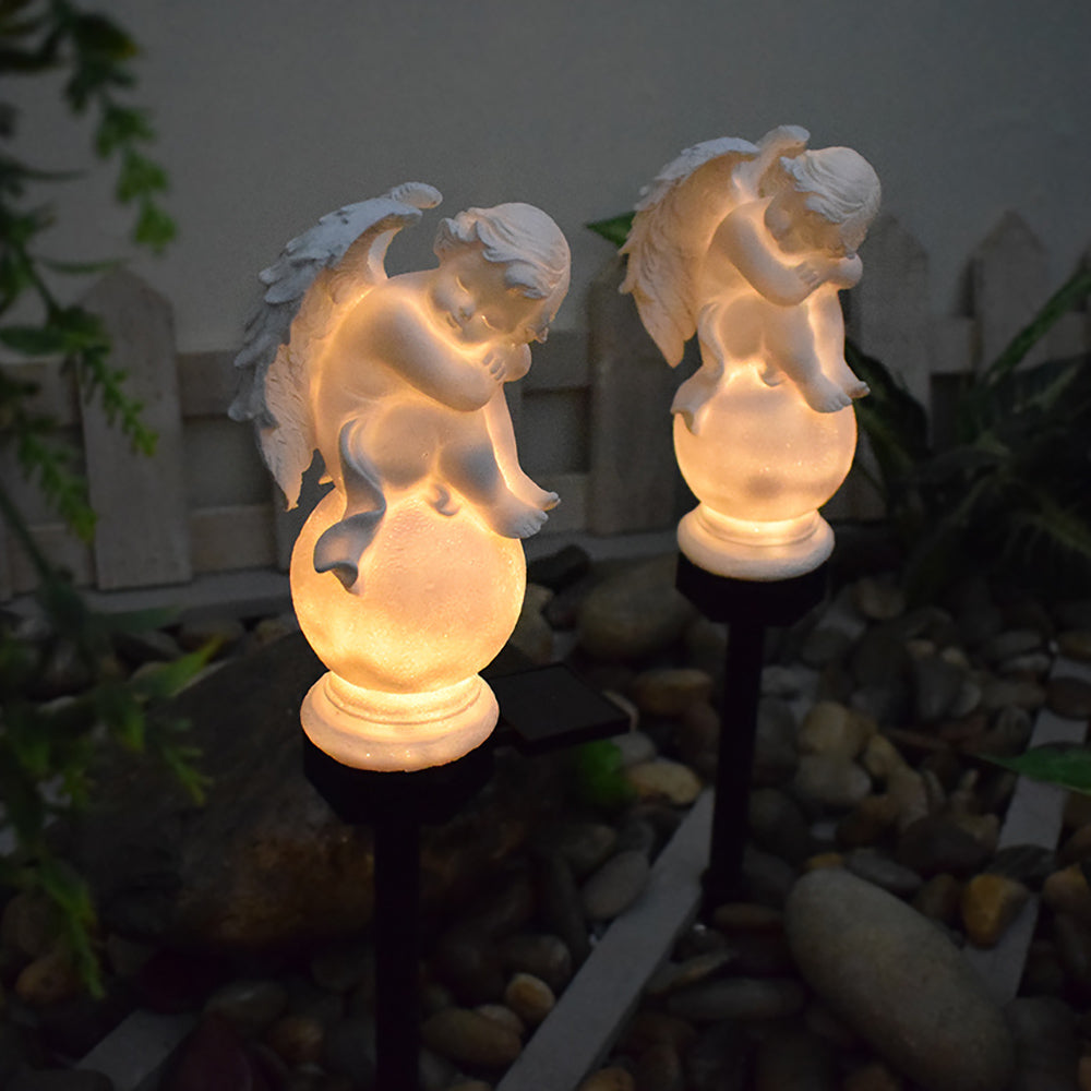 Skorter | Solar-powered LED Angel Statue Plant Light