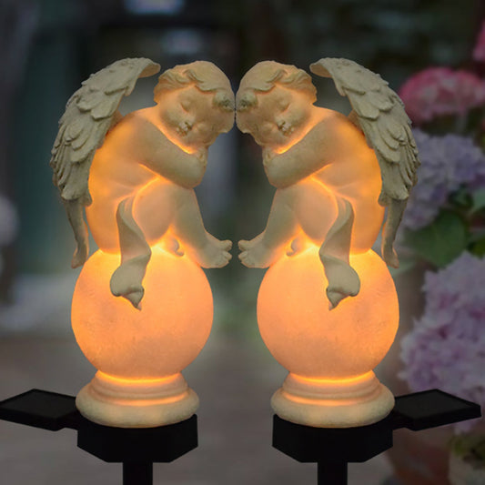 Skorter | Solar-powered LED Angel Statue Plant Light
