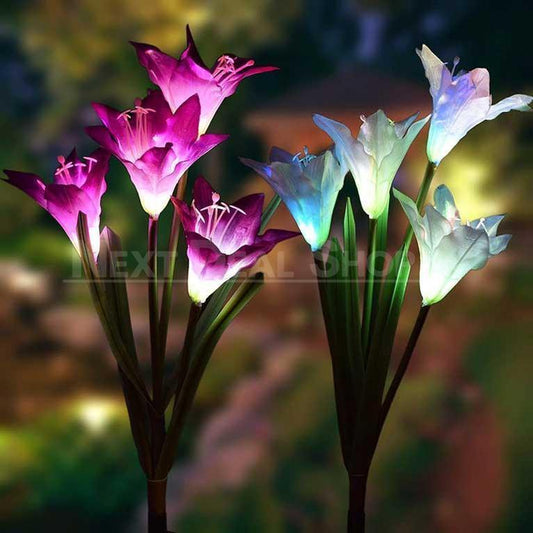 Skorter | Solar-powered LED Flower Stake Light