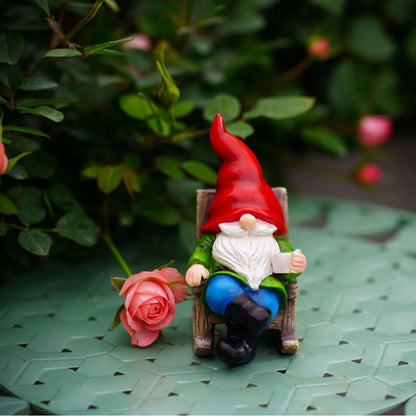 Skorter | Solar Powered LED Garden Gnome Statue