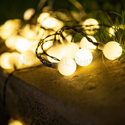 Skorter | Solar-Powered LED Ball Light String (Warm White and Multicolor available)