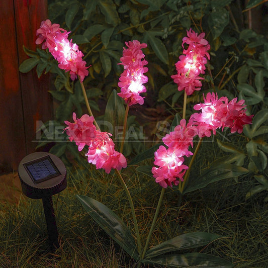 Skorter | Solar Powered LED Hyacinth 3 Piece Fence Set