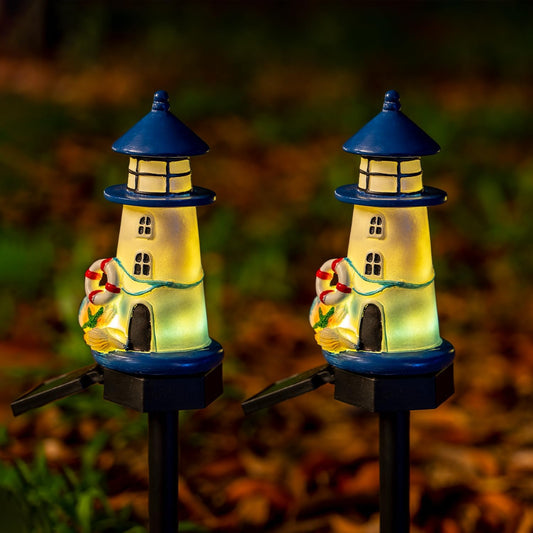 Skorter | Solar Powered LED Lighthouse Stake Light