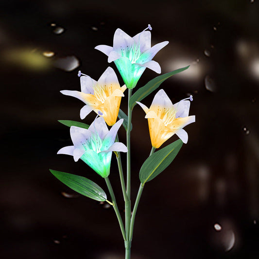 Skorter | Solar Powered LED Lily Flower Stake Light