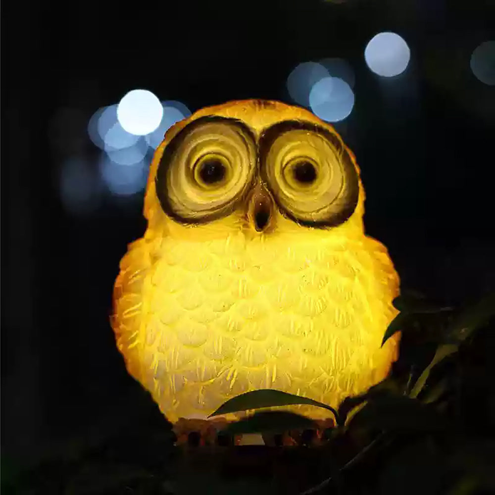 Skorter | Solar-Powered LED Owl Statue
