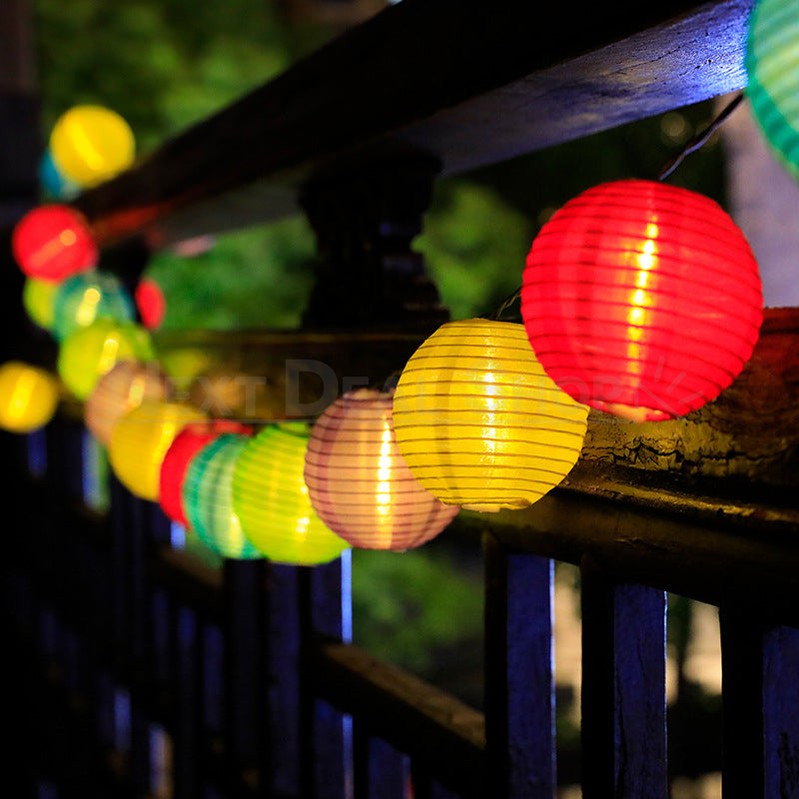 Skorter | Solar-powered LED Silk Lantern Light String