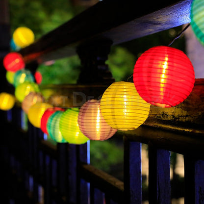 Skorter | Solar-powered LED Silk Lantern Light String
