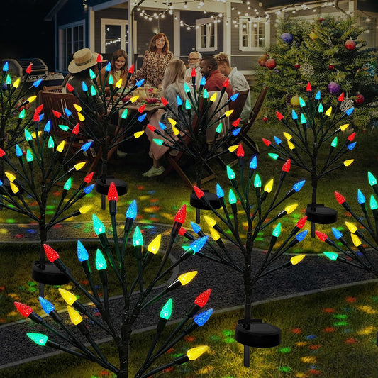 Skorter | Solar-powered LED Strawberry Tree Stake Light