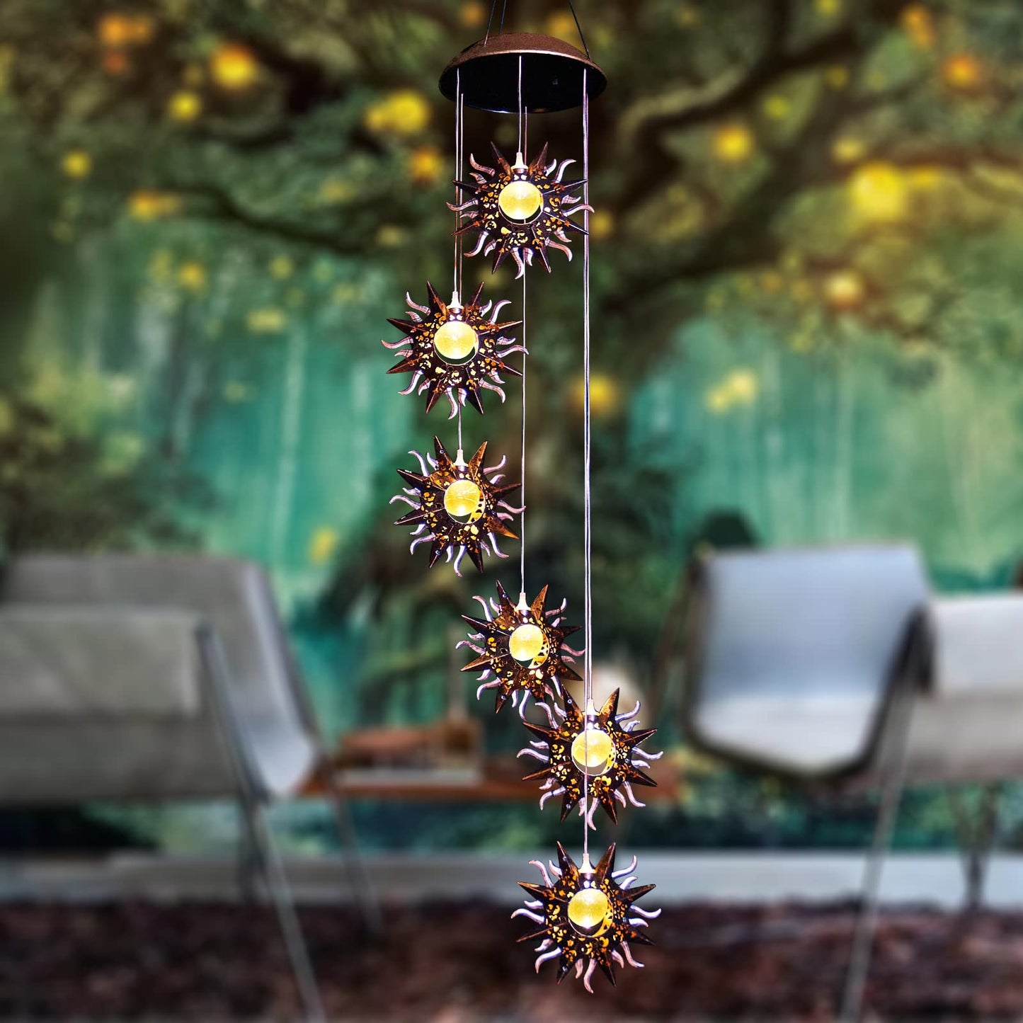 Skorter | Solar-powered LED Sunwind Clock