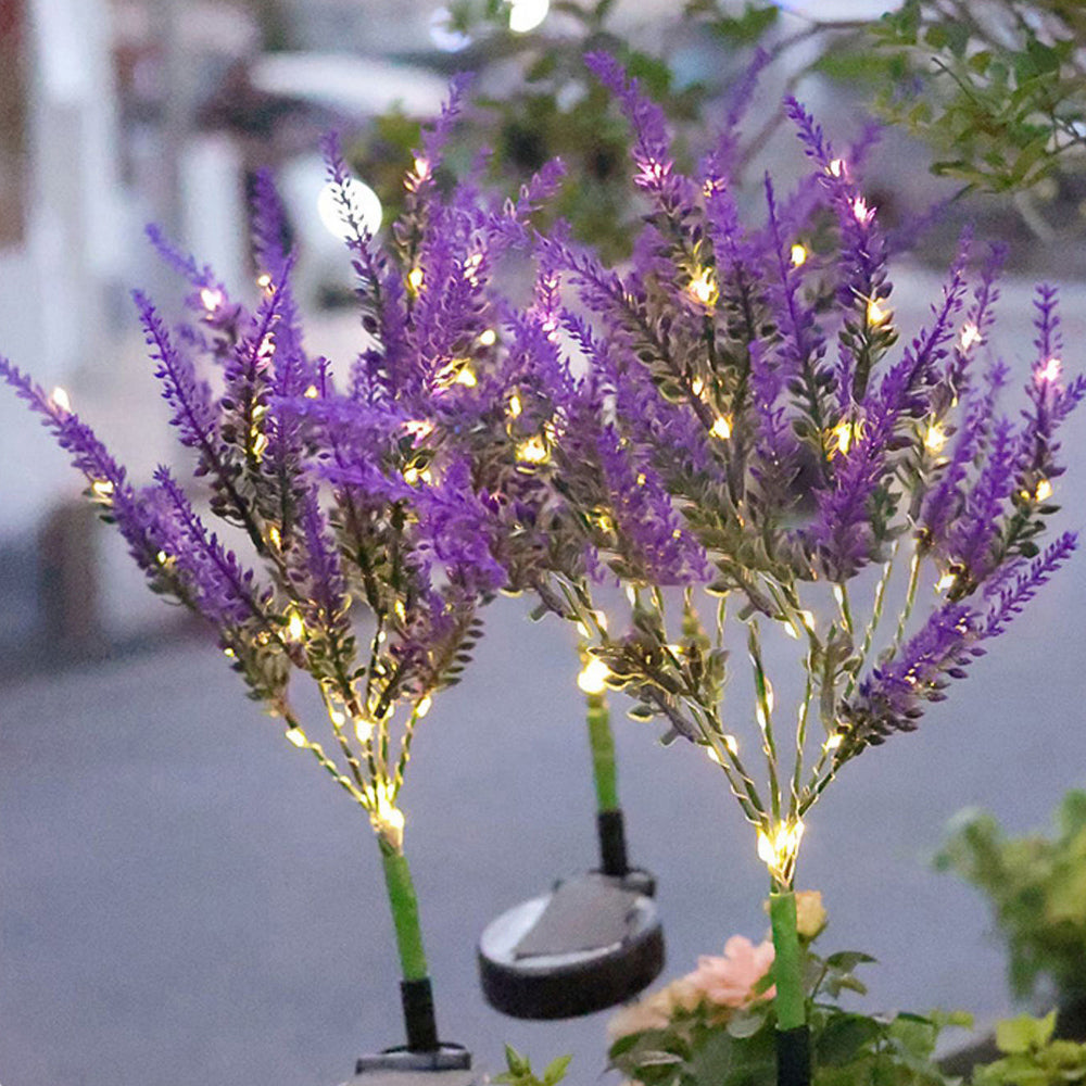 Skorter | Solar-Powered Lavender Flower Stake Light