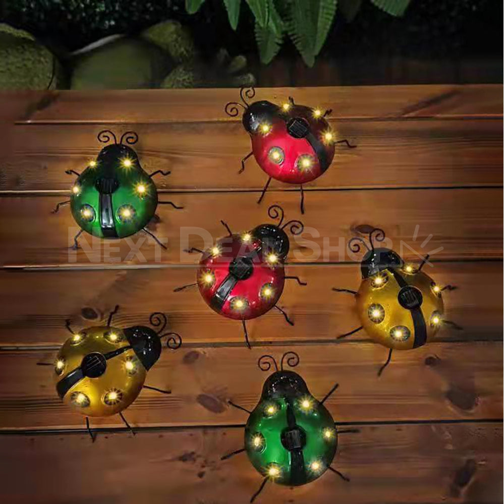Skorter | Solar-Powered Metal Ladybug Light
