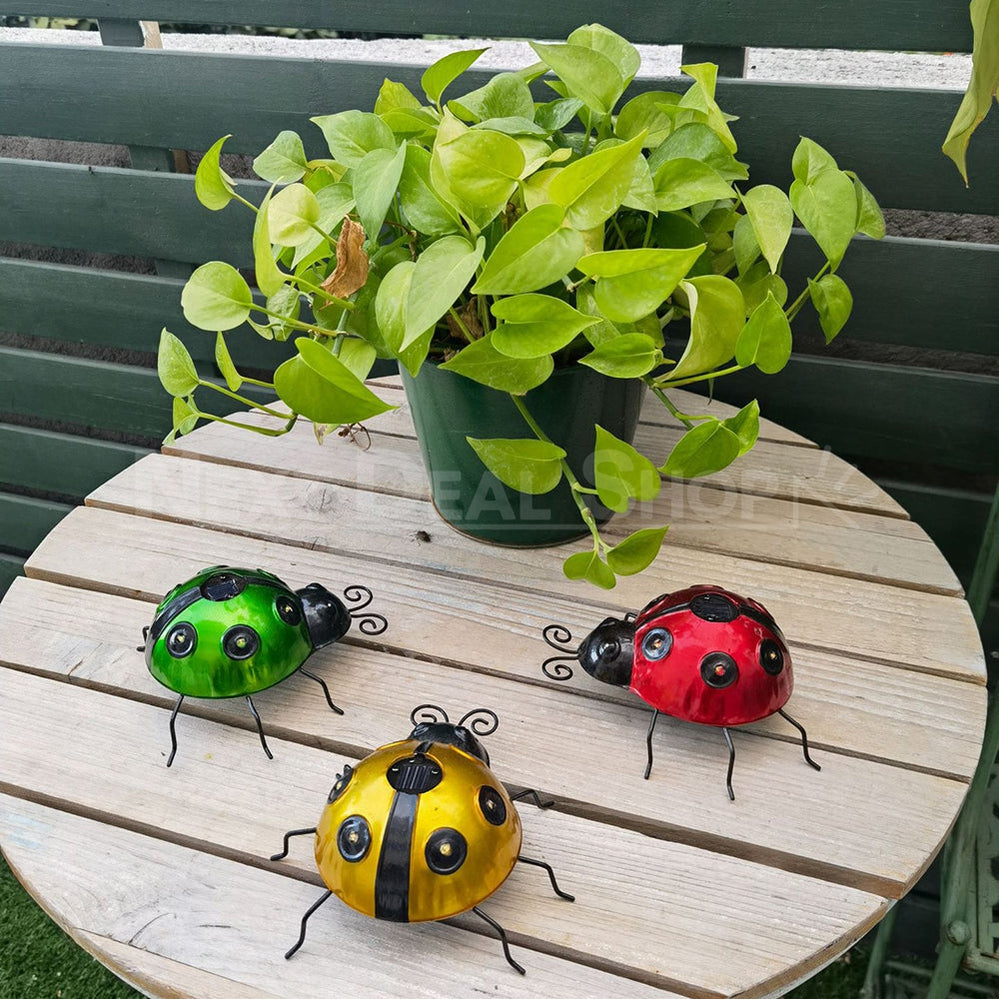 Skorter | Solar-Powered Metal Ladybug Light