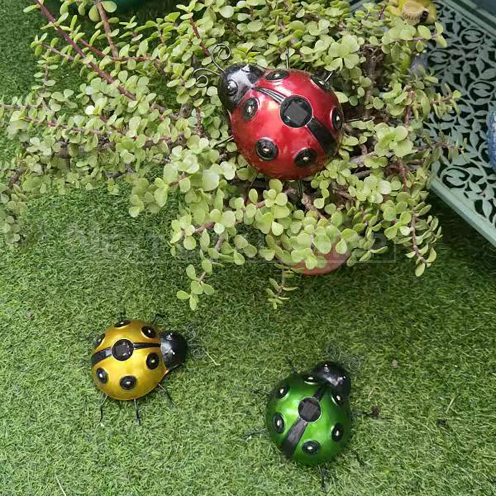 Skorter | Solar-Powered Metal Ladybug Light