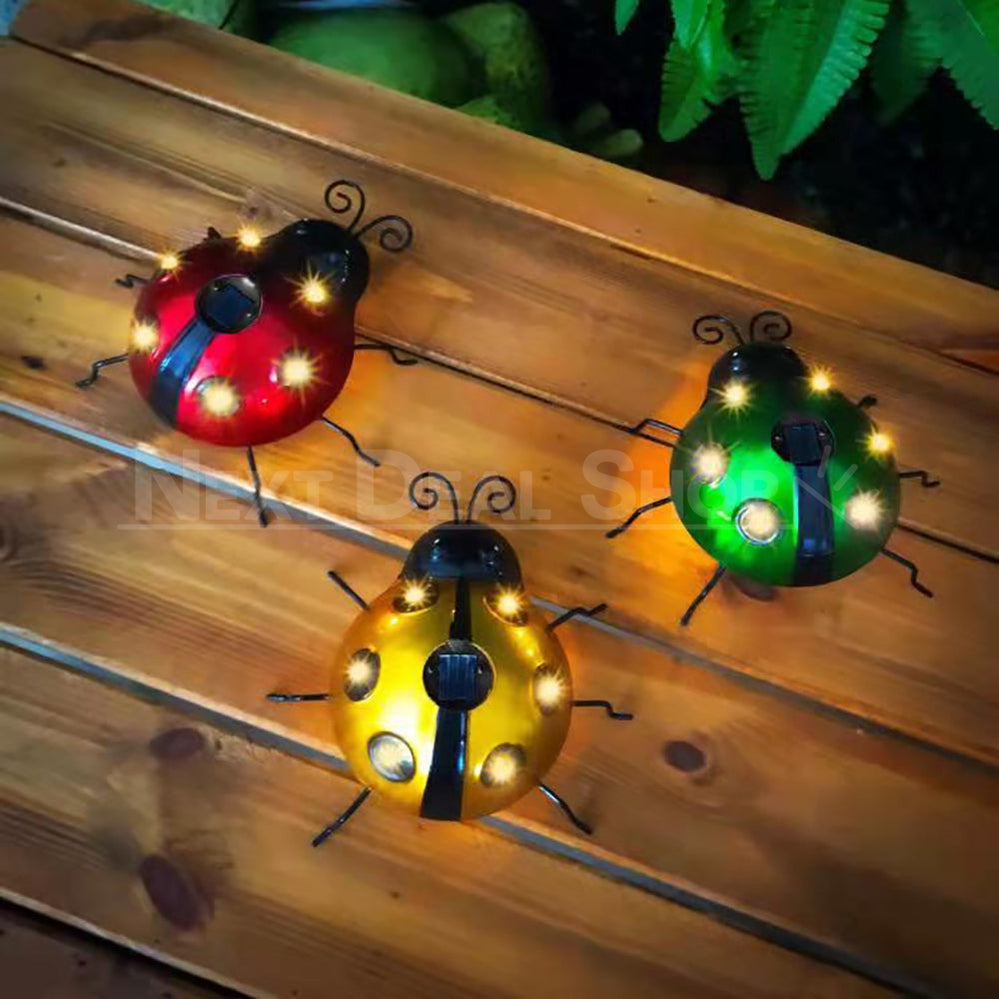 Skorter | Solar-Powered Metal Ladybug Light