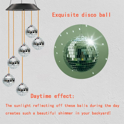 Skorter | Battery-Operated Mirror Ball Wind Chime Light