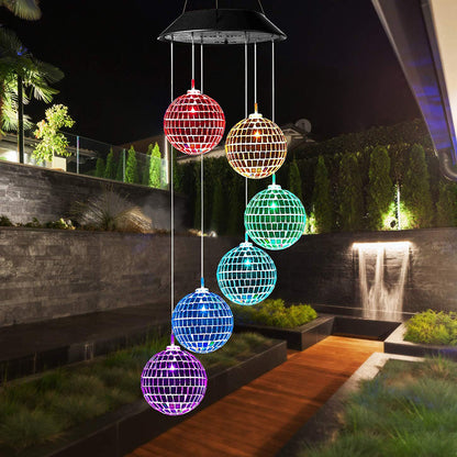 Skorter | Battery-Operated Mirror Ball Wind Chime Light