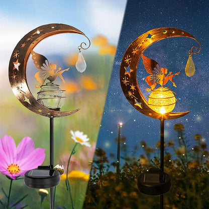 Skorter | Solar-Powered Moon and Fairy Garden Stake Light