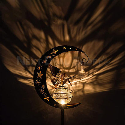 Skorter | Solar-Powered Moon and Fairy Garden Stake Light