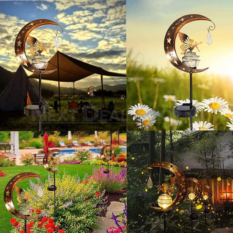 Skorter | Solar-Powered Moon and Fairy Garden Stake Light