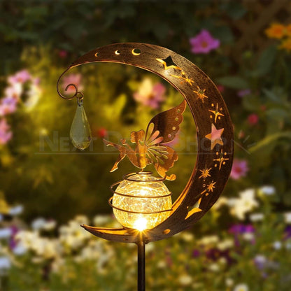 Skorter | Solar-Powered Moon and Fairy Garden Stake Light