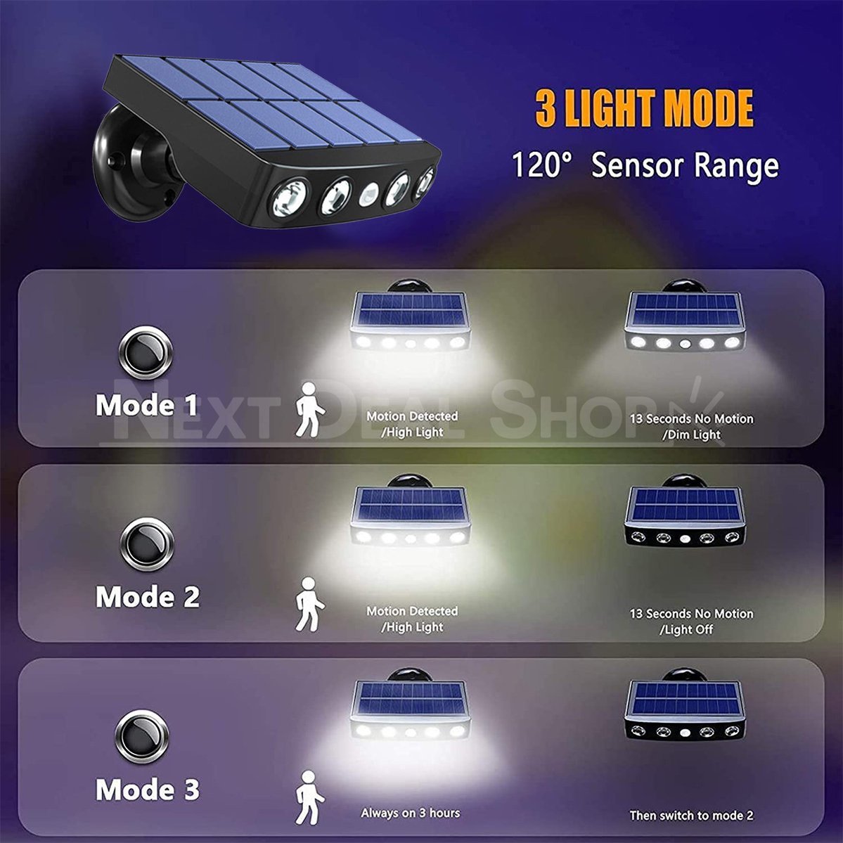 Skorter | Solar-powered motion sensor yard light