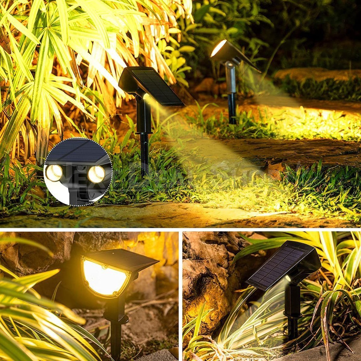 Skorter | Solar-powered motion sensor double spotlight
