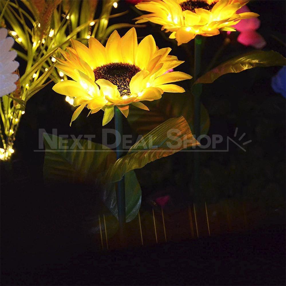 Skorter | Solar Powered Outdoor Sunflower Light Holder