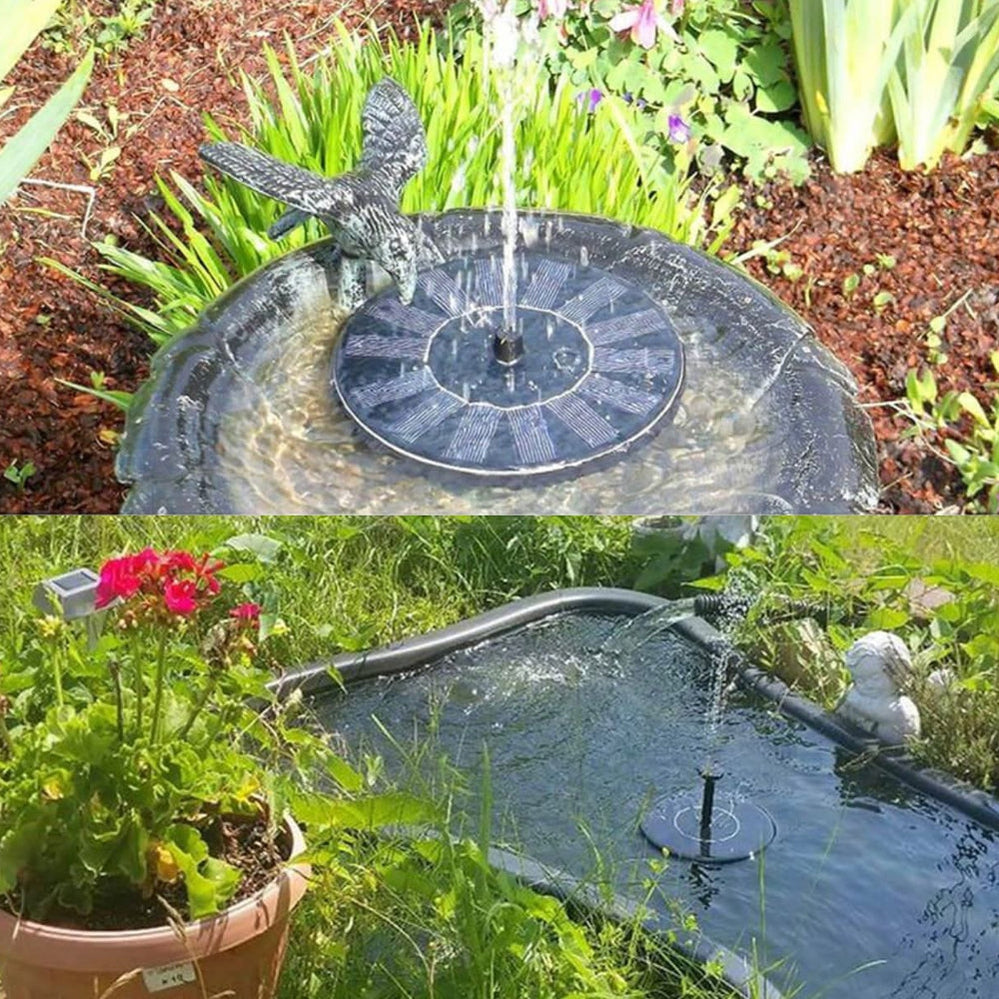 Skorter | Solar-powered outdoor water fountain kit - Great addition to your garden!