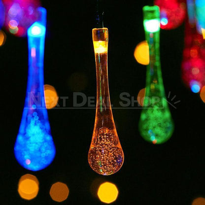 Skorter | Solar-powered raindrop light chain