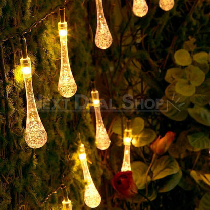 Skorter | Solar-powered raindrop light chain